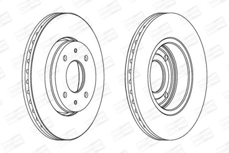 Диск гальмівний CHAMPION 562088CH