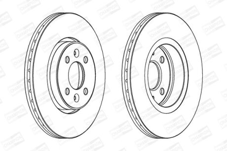 Диск гальмівний CHAMPION 562103CH