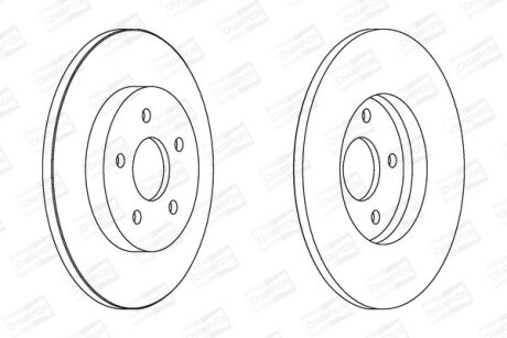Диск гальмівний FORD MONDEO задн. CHAMPION 562193CH