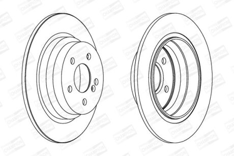 Диск гальмівний CHAMPION 562213CH