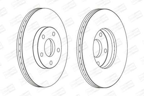 Диск гальмівний CHAMPION 562251CH