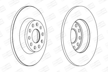 Диск гальмівний CHAMPION 562258CH