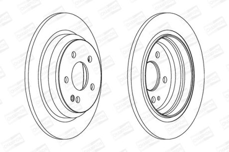 Диск гальмівний CHAMPION 562263CH
