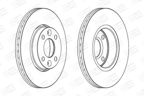 Диск гальмівний CHAMPION 562268CH