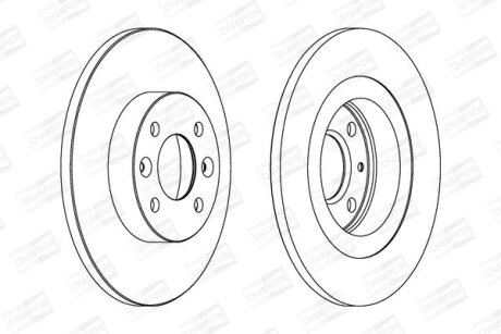Диск гальмівний CHAMPION 562293CH