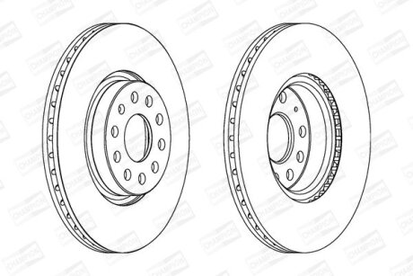 Диск гальмівний CHAMPION 562387CH