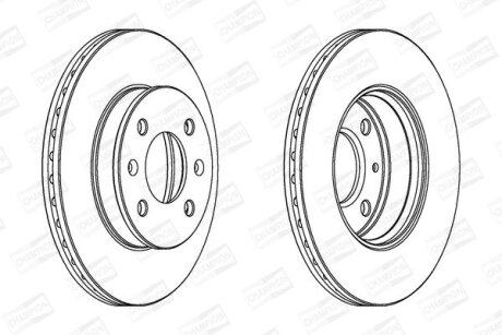 Диск гальмівний CHAMPION 562425CH