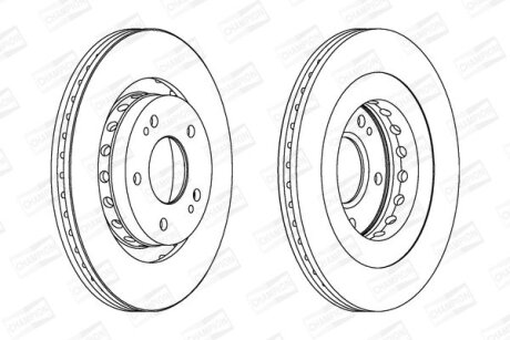 Диск гальмівний CHAMPION 562528CH