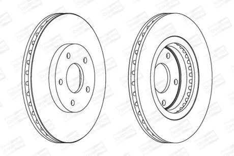 Диск гальмівний CHAMPION 562578CH