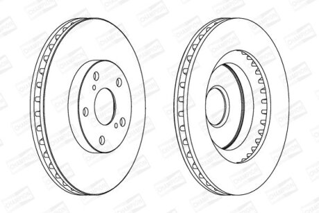 Диск гальмівний CHAMPION 562621CH