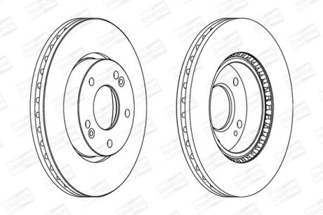 Диск гальмівний CHAMPION 562625CH