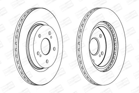 Диск гальмівний CHAMPION 562632CH