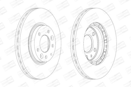 Диск гальмівний CHAMPION 562633CH