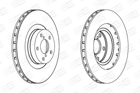 Диск гальмівний CHAMPION 562677CH