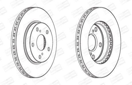Диск гальмівний CHAMPION 562736CH