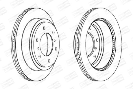 Диск гальмівний CHAMPION 562777CH