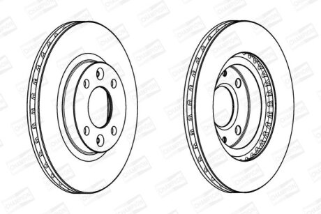 Диск гальмівний CHAMPION 562960CH