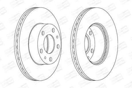 Диск гальмівний CHAMPION 563018CH