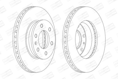 Диск гальмівний CHAMPION 569136CH