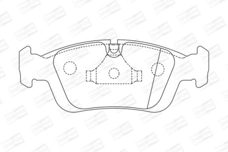 Колодки гальмівні CHAMPION 571959CH