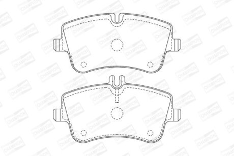 Колодки гальмівні CHAMPION 571987CH