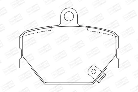 Колодки гальмівні CHAMPION 571995CH