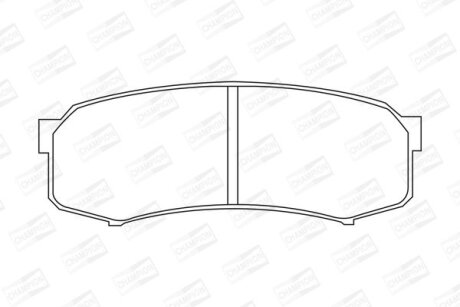 Колодки гальмівні CHAMPION 572245CH