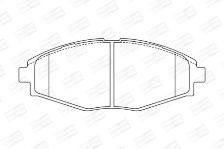 Колодки гальмівні CHAMPION 572402CH
