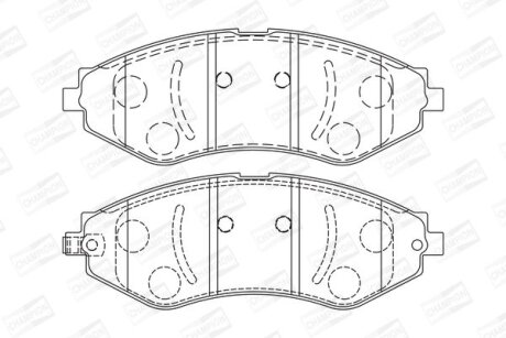 Колодки гальмівні CHAMPION 572408CH