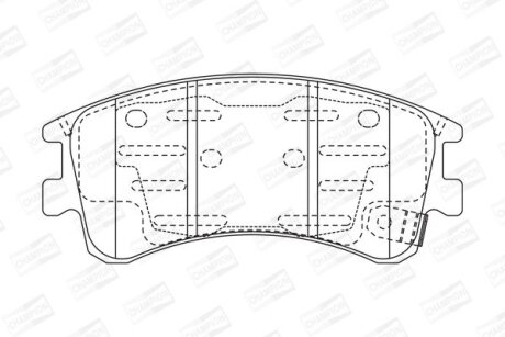 Колодки гальмівні CHAMPION 572482CH