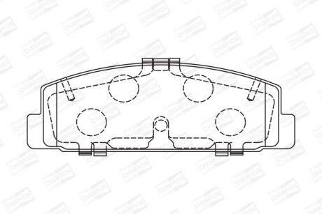 Колодки гальмівні CHAMPION 572490CH