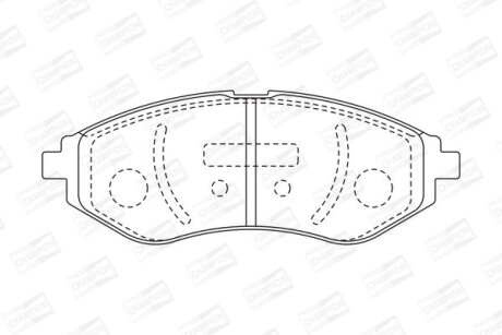 Колодки гальмівні CHAMPION 572539CH