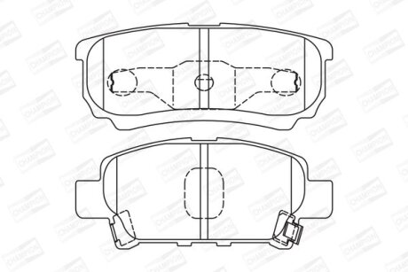 Колодки гальмівні CHAMPION 572547CH