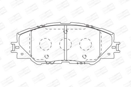Колодки гальмівні CHAMPION 572569CH