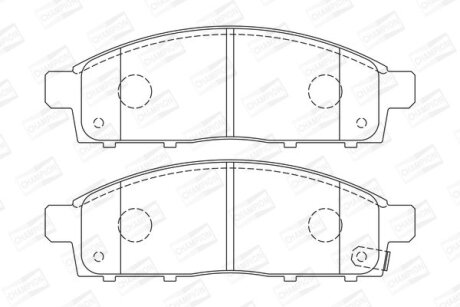 Колодки гальмівні CHAMPION 572574CH