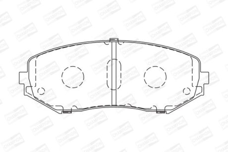 Колодки гальмівні CHAMPION 572584CH