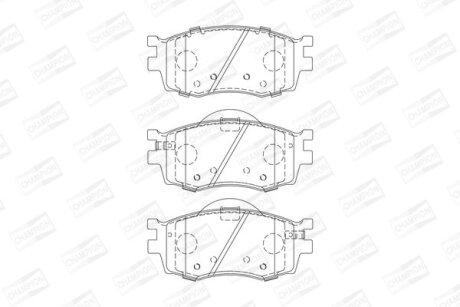 Колодки гальмівні CHAMPION 572593CH