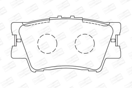 Колодки гальмівні CHAMPION 572595CH