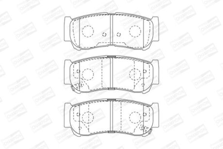 Колодки гальмівні CHAMPION 572608CH
