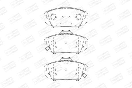Колодки гальмівні CHAMPION 572616CH