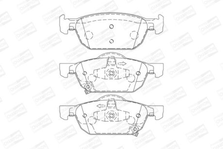 Колодки гальмівні CHAMPION 572624CH