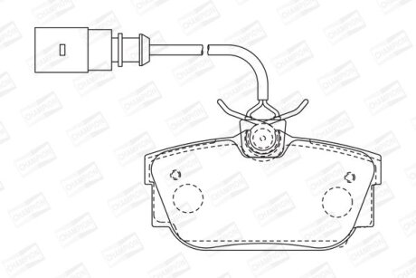 Колодки гальмівні CHAMPION 573049CH