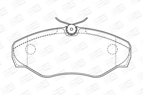 Колодки гальмівні CHAMPION 573058CH