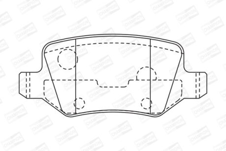 Колодки гальмівні CHAMPION 573082CH