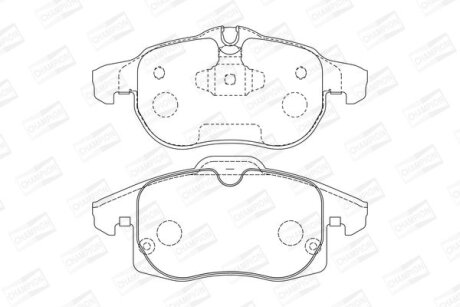 Колодки гальмівні CHAMPION 573089CH
