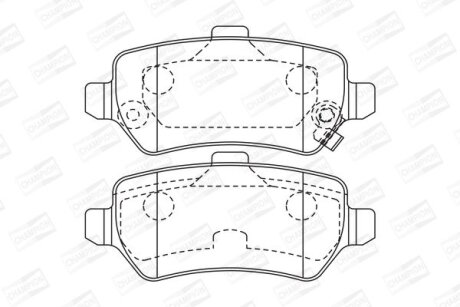 Колодки гальмівні CHAMPION 573122CH