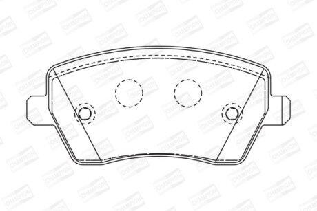 Колодки гальмівні CHAMPION 573125CH