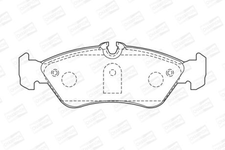 Колодки гальмівні CHAMPION 573191CH