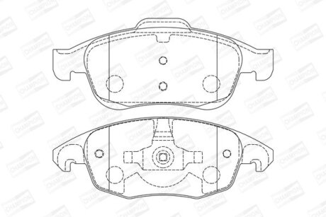 Колодки гальмівні CHAMPION 573192CH