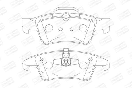 Колодки гальмівні CHAMPION 573202CH